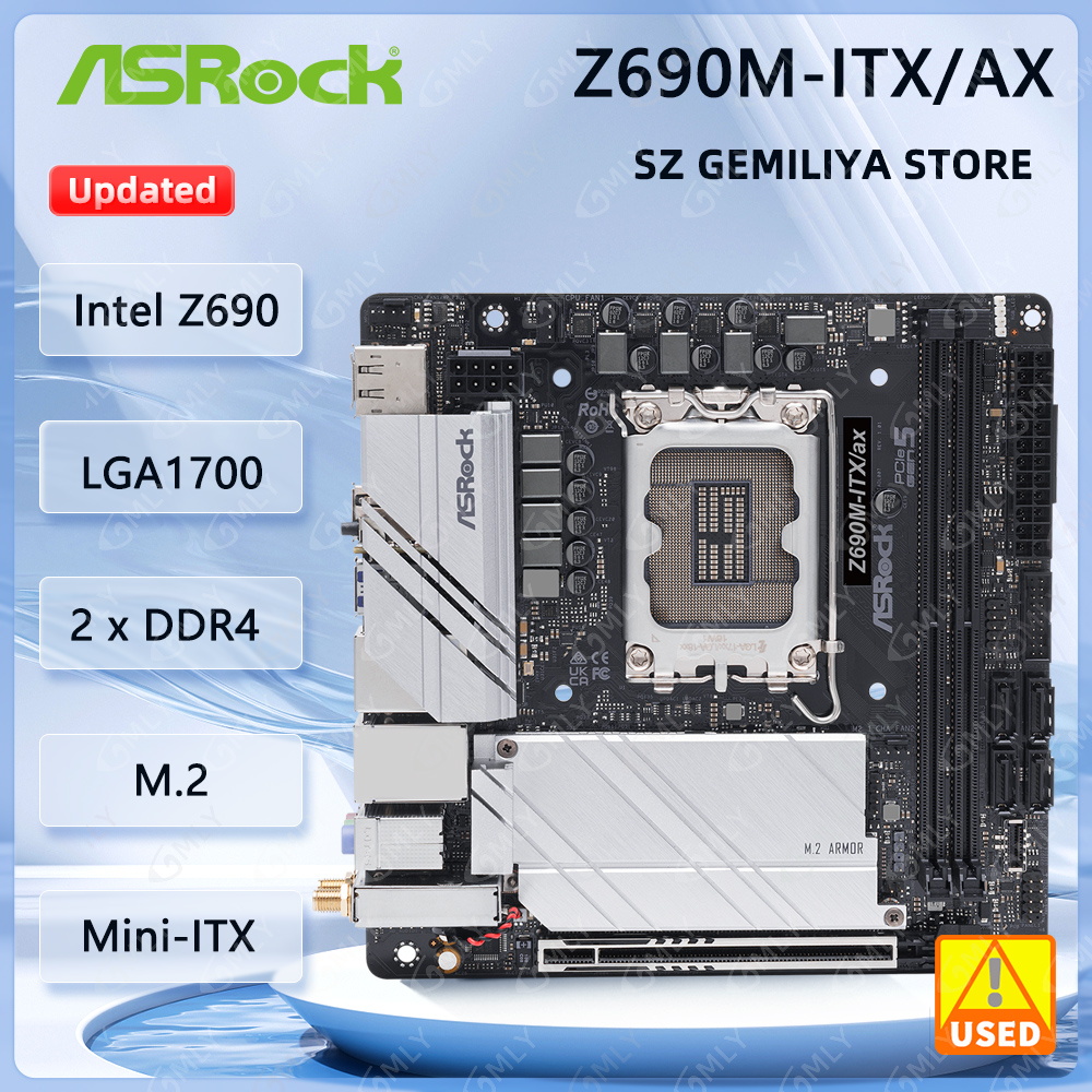 Lga1700 Itx Motherboard Ddr5 - Scheda madre ASROCK Z690M-ITX/ax Mini-ITX LGA1700