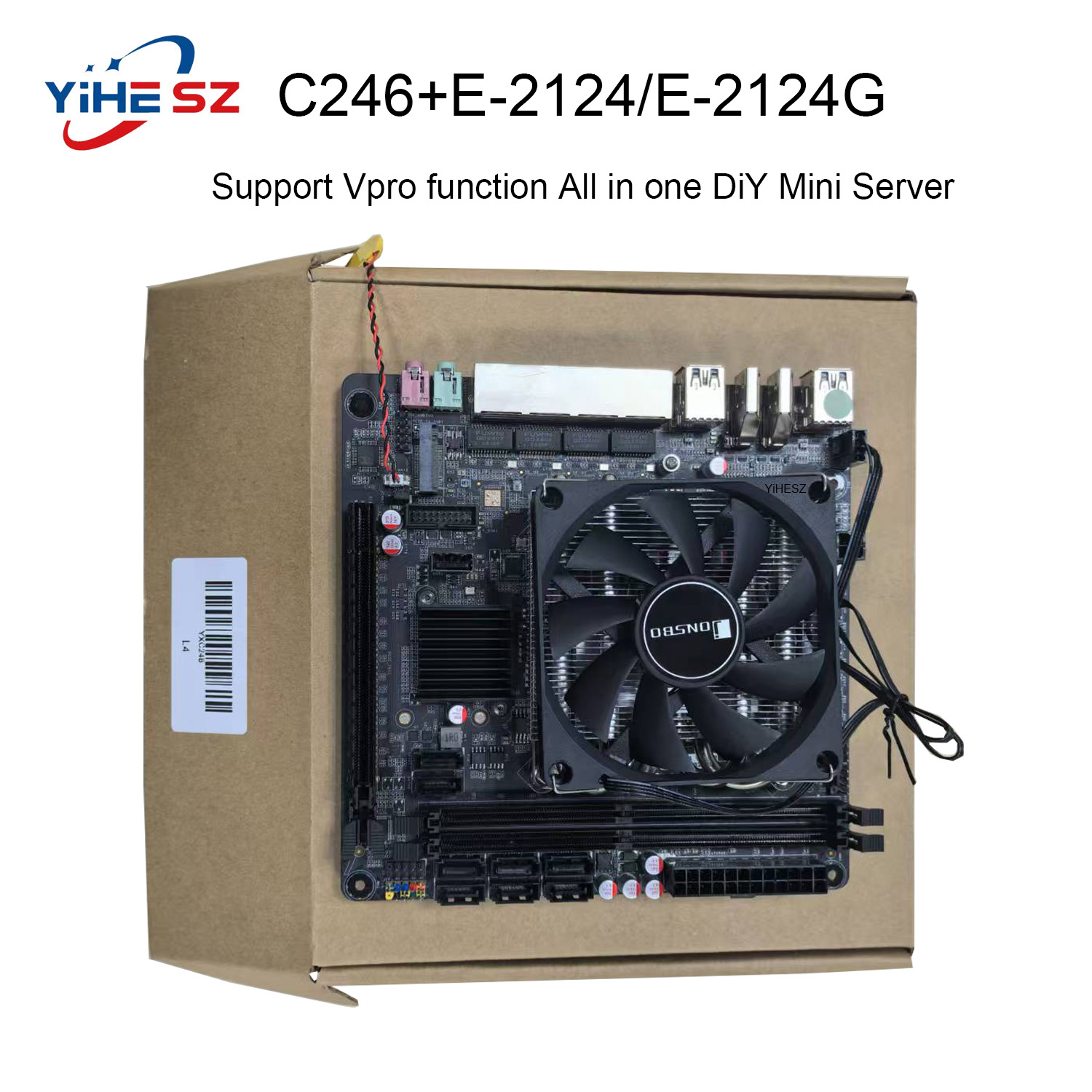 Nas Motherboard 8 Sata Mini Itx - E-2124/2124G C246 Vpro NAS Scheda madre
